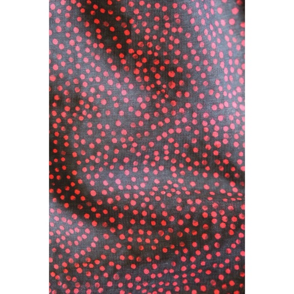 Lucky Brand Red Dot Ruffle Bell Sleeve Blouse M - Picture 7 of 8